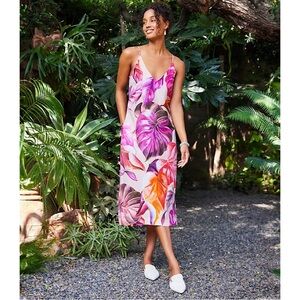 Karen Kane‎ Patrice Print Side Slit Midi Dress Patrice Floral Print XS